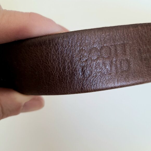 Scott David brown leather belt. Size Small. - Picture 6 of 8